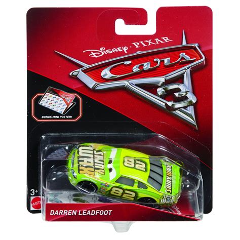 Cars 3 Diecast 155 Scale Darren Leadfoot 82 Shinywax Disney Cars