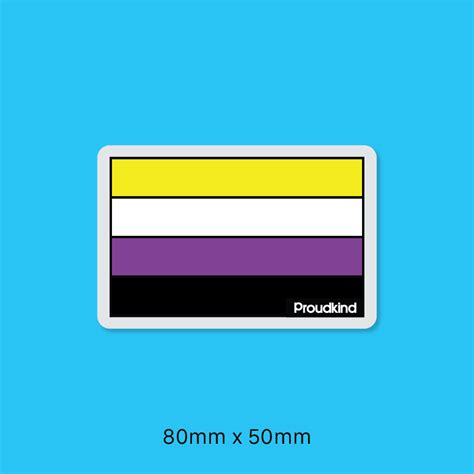 Non Binary Pride Flag Sticker Proudkind