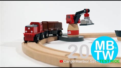 BRIO World 33061 Cargo Harbour Set In Action Test Ride YouTube