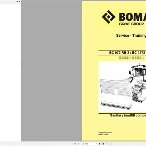 Bomag Machinery BC772 RS 4 Service Manual