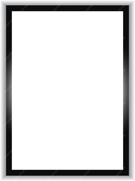 Black Border Frame For A4 Paper Eps Vector Border Page Border Simple