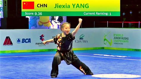 Jiexia Yang Score Nanquan A Group Th World Junior Wushu