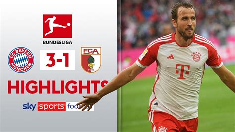 Harry Kane Scores Brace On Home Debut 🔥 Bayern Munich 3 1 Augsburg Bundesliga Highlights