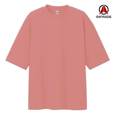 Infinide T Shirt Kaos Polos Big Oversize Peach Salem Baju Pria Wanita