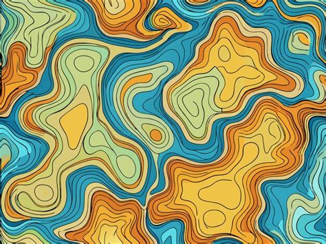 Topographic Map Background Texture Premium Ai Generated Vector