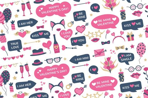 Valentines Day Photo Booth Props Printabless