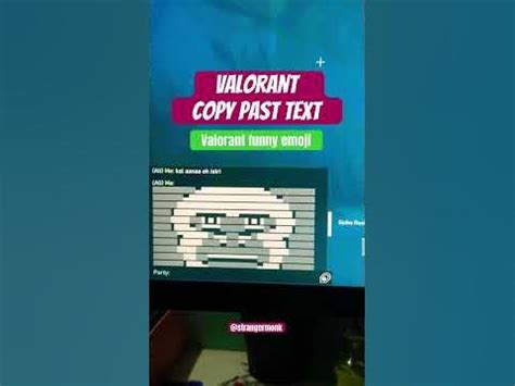 Valorant Copy paste text trick, Send funny emoji text in valorant chat ...