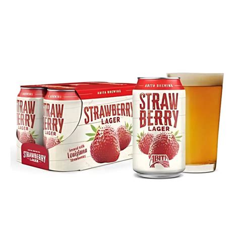 Abita Strawberry Lager 6 Pack 12 Oz Can Crown Wine And Spirits
