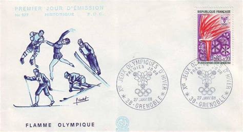 Timbre Xes JEUX OLYMPIQUES D HIVER GRENOBLE 1968 WikiTimbres