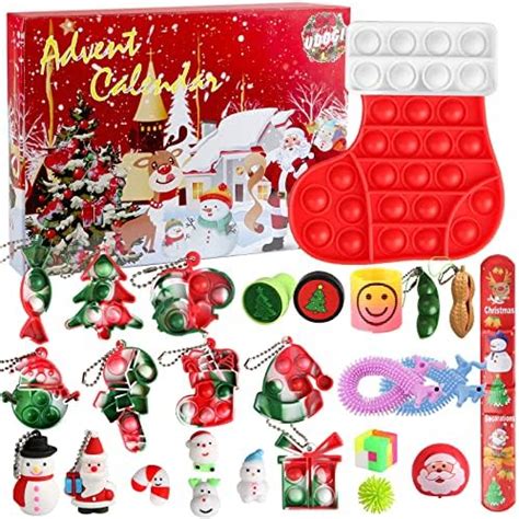 Amazon Advent Calendar 2022 Fidget Toys Bulk 24 Days Christmas