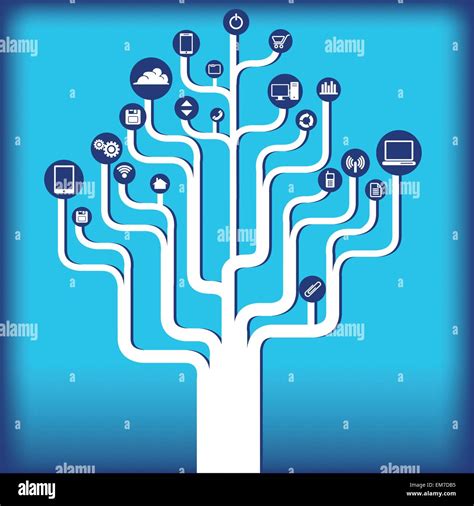 Technology Tree Background Stock Vector Image Art Alamy