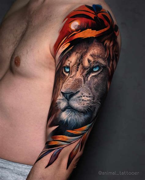 Share more than 81 color lion tattoo - in.cdgdbentre