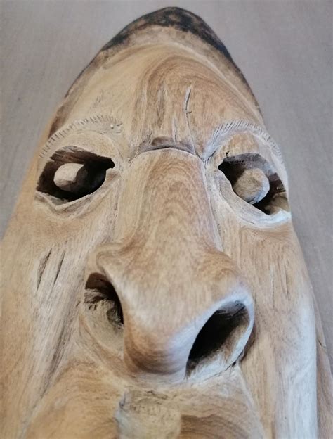 Hand Carved African Wood Mask From Zimbabwe Etsy