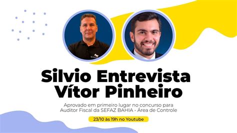 Silvio Entrevista Vítor Pinheiro Aprovado em primeiro lugar no