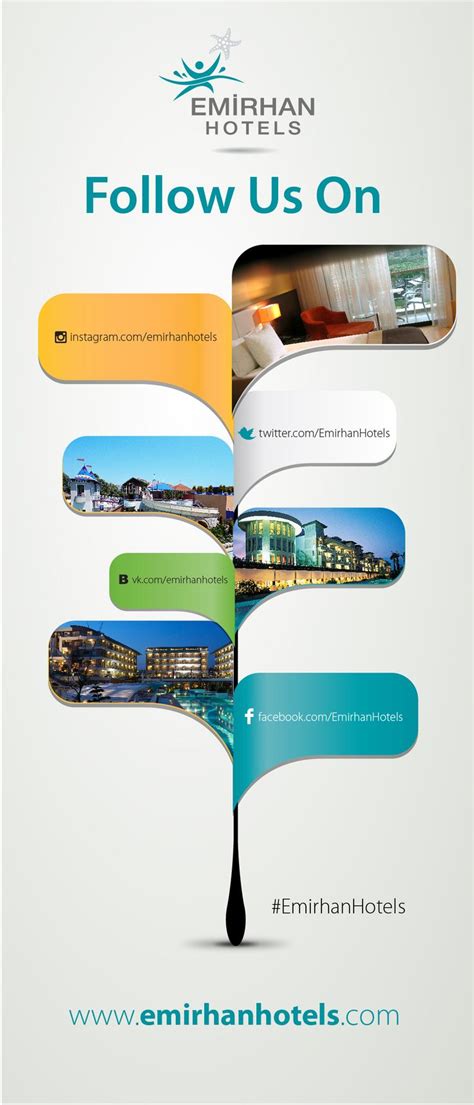 Emirhan Hotels Follow Us On Design The Hotel Reception Card