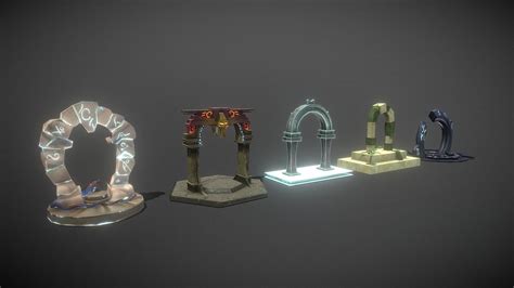 5 Portals Buy Royalty Free 3d Model By Zhang Shangbin