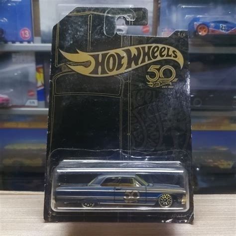Jual HOT WHEELS 64 IMPALA 50th BLACK GOLD SERIES Shopee Indonesia