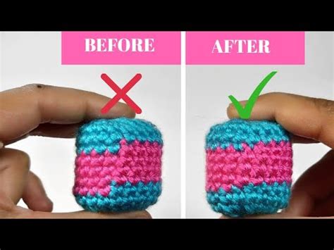 Crochet Jogless Stripes In Minute Amigurumi Crochet Hacks Tips