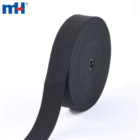 2 Inch 50mm Black Knitted Elastic Band Material For Sewing Factory