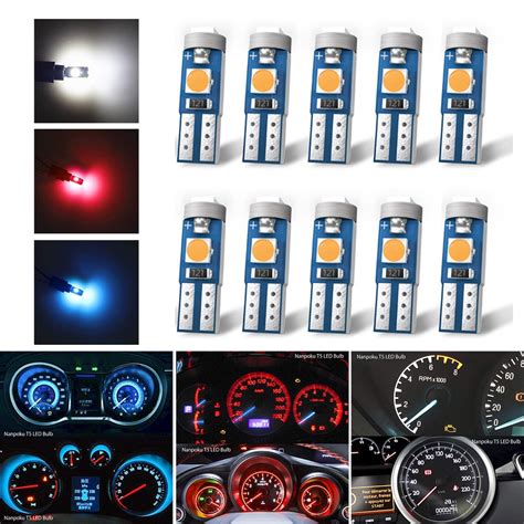 Pcs T Led Blub T W W W W Smd Car Interior Light V