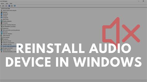 Reinstall Audio Driver Windows 11