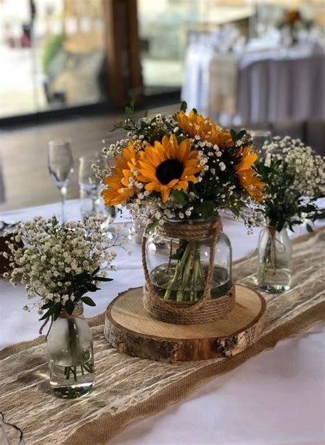 Stunning Sunflower And Roses Wedding Centerpieces To Elevate Your Big