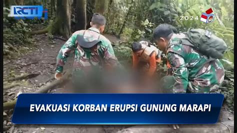 Lewati Jalur Ekstrem Tim SAR Evakuasi Pendaki Gunung Marapi SIP 04