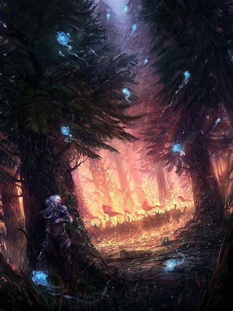 World Of Warcraft Teldrassil Invasion Ii World Of Warcraft Warcraft Art World Of Warcraft