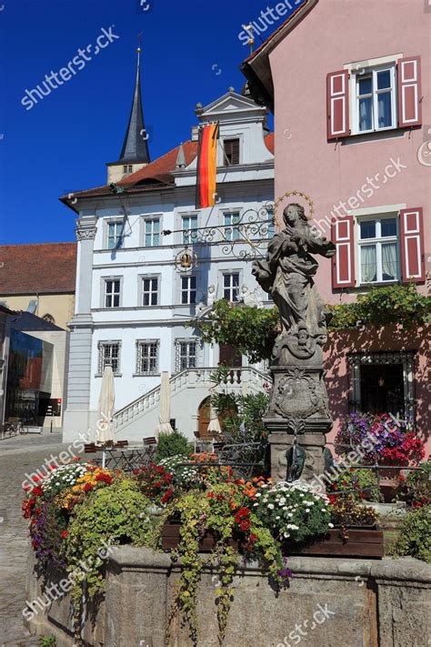 Town Hall Marienbrunnen Fountain On Market Editorial Stock Photo