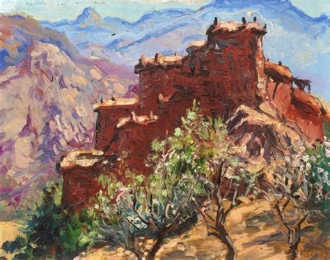 Kasbah Dans Le Haut Atlas Par Henri Jean Pontoy Sur Artnet