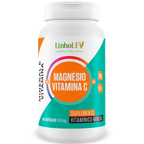 Magnésio Vitamina C 60 cápsulas