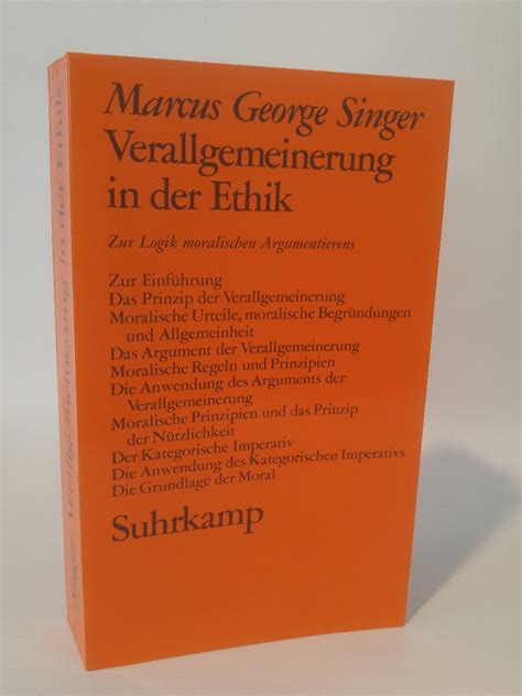 Verallgemeinerung In Der Ethik Zur Logik Moral Argumentierens Von