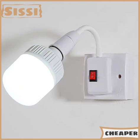 Sissi Dailyhome Plug In Flexible Wall Light Socket Adapter E Lamp