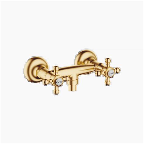 Madison Brushed Durabrass Kt Gold Shower Faucets Shower Mixer For