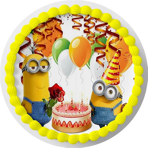 Minionki Personalizowany OPŁATEK NA TORT WZORY 10811826254 Allegro pl