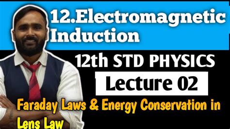 12th Physics 12 Electromagnetic Induction Lecture 02 Faraday Laws Energy Conservation In Lens