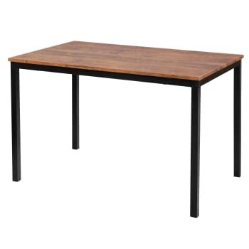 Table à manger plaquée frêne et métal 180 x 90 cm Tuzi Maisons du Monde