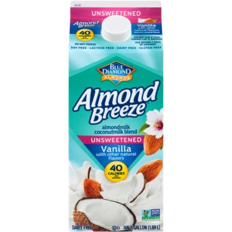 Almond Breeze Unsweetened Vanilla Almondmilk Coconutmilk Blend 1 2 Gal Pick ‘n Save