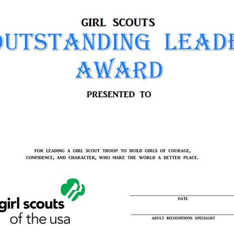 Girl Scout Leader Appreciation Card Thank You Bundle Etsy