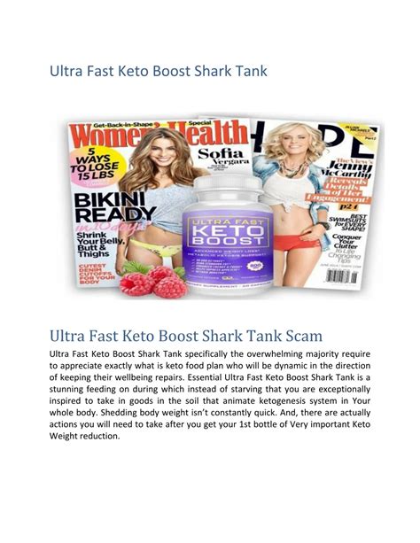 Ppt Ultra Fast Keto Boost Shark Tank Powerpoint Presentation Free