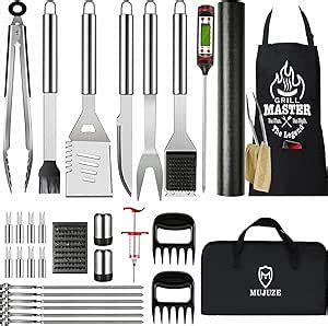 Amazon MUJUZE 31pcs Grilling Accessories Kit Grilling Gifts For