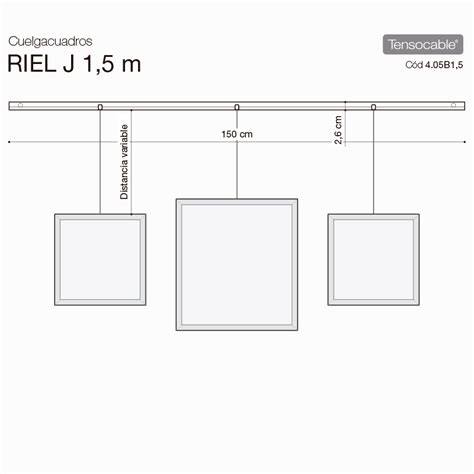 Kit Cuelga Cuadros Con Riel J Mts Temacasa