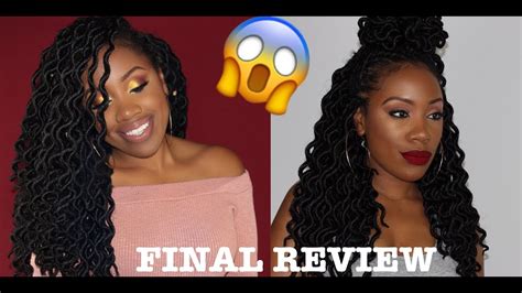 Crochet Goddess Locs Deep Wavy Final Review Youtube