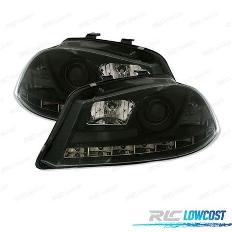 Faros Para Seat Ibiza Y Cordoba L Luz Diurna Led Fond