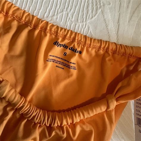 Orange Bikini Bottoms Form Dippin Daisys Size Small Depop