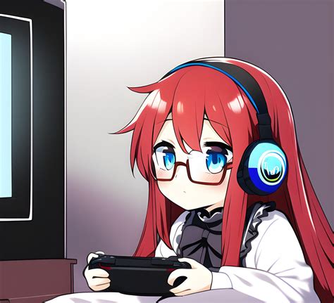 Novelai Anime Gamer Girl By Darkprncsai On Deviantart