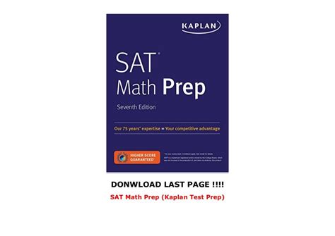 Sat Math Prep Kaplan Test Prep