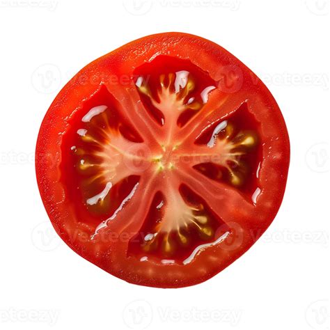 Ai Generated Tomato Slice Isolated On Transparent Background 39135060 Png