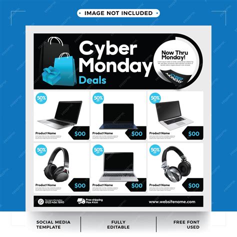 Premium Vector | Super Cyber Deals Sale Catalog Template