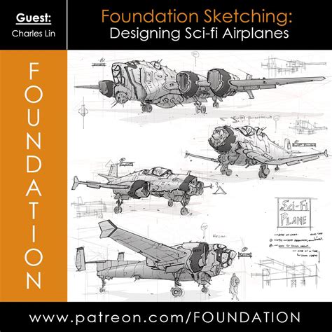 Foundation Patreon Foundation Sketching Designing Sci Fi Airplanes